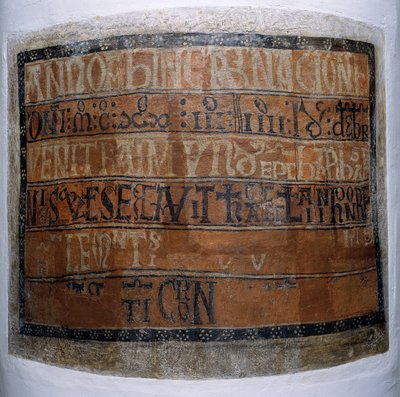 Consecration Inscription from Sant Climent de Taüll by Unbekannt Unbekannt